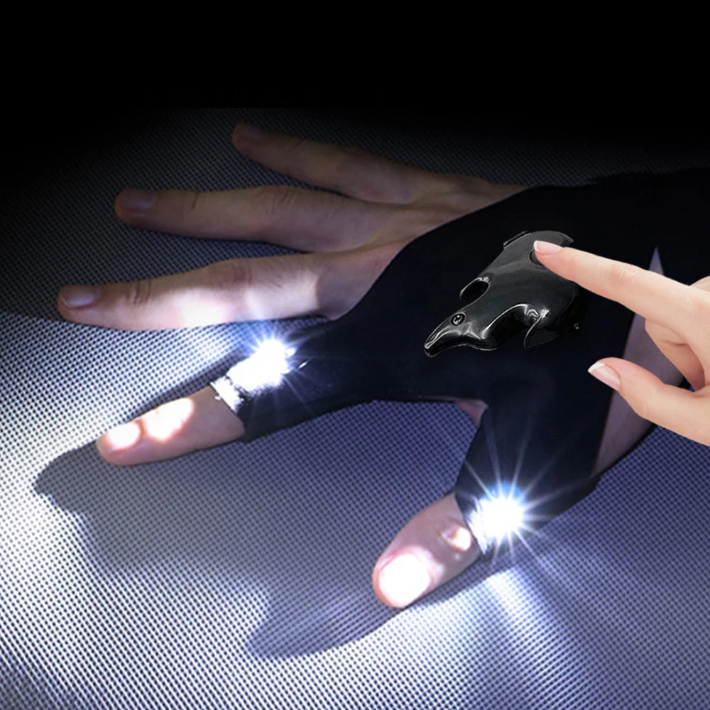 Gants avec Lumières LED Étanches USB Rechargeable